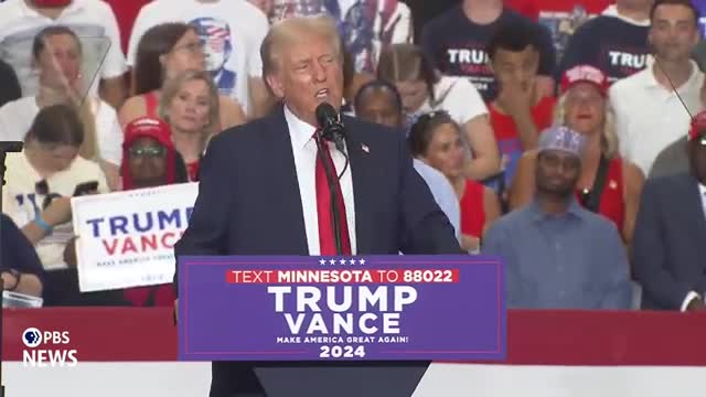 Trump blames Biden for global chaos and rising violence