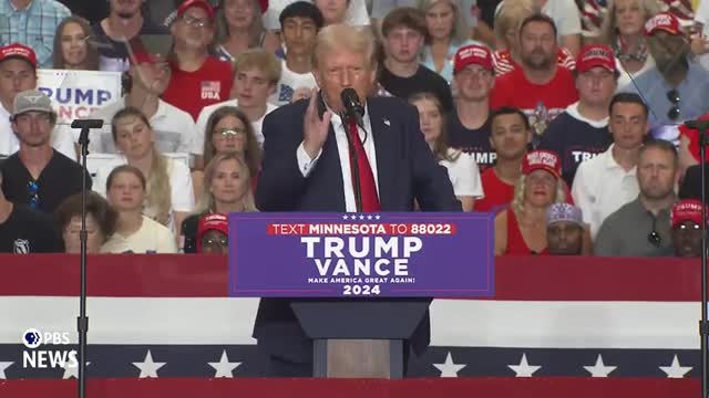 Trump vows to protect police and secure the border