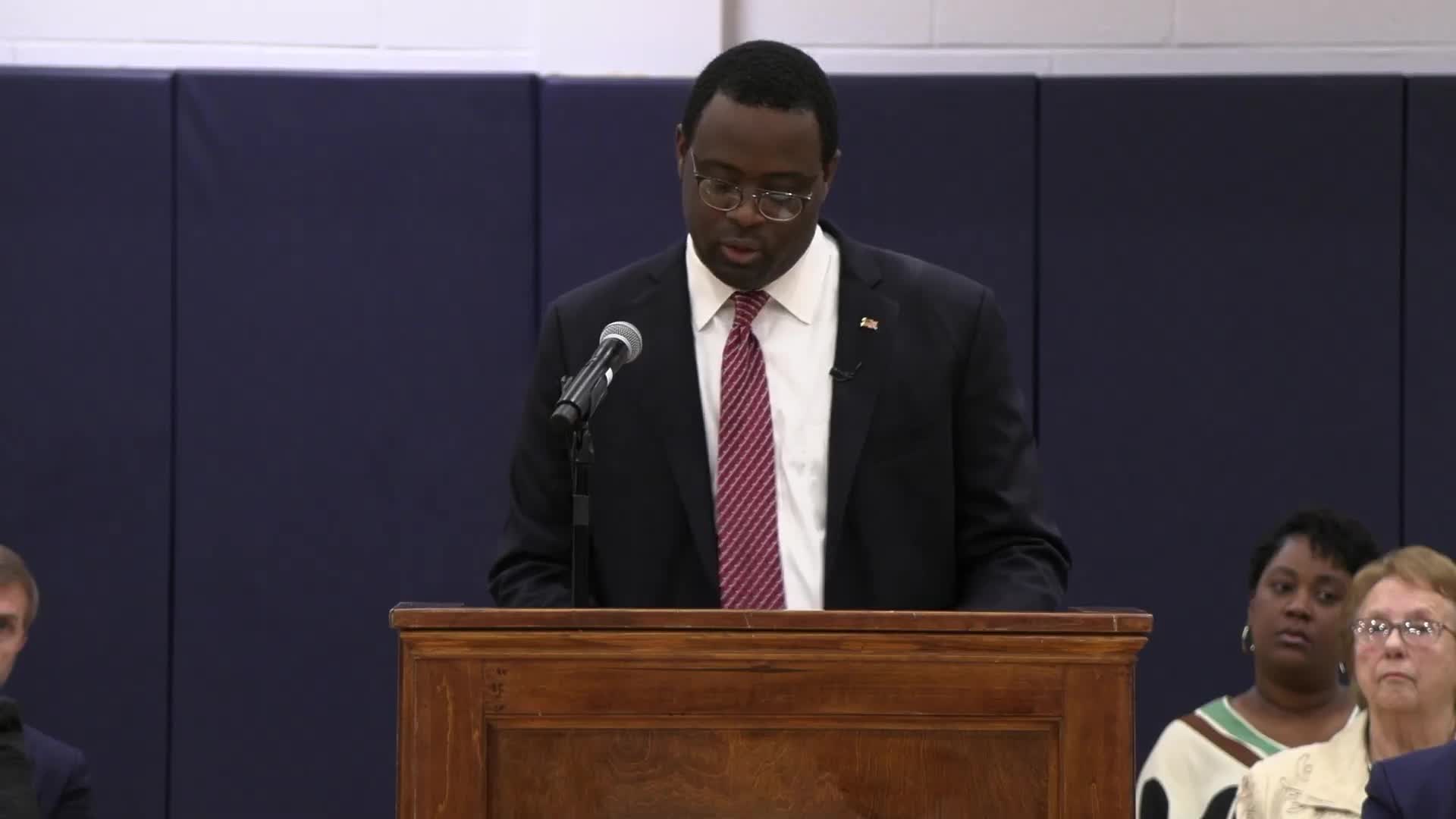 Community celebrates new high school as symbol of hope