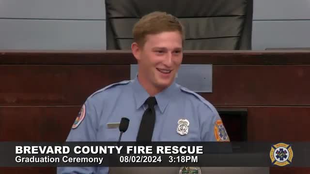 Firefighter recruits celebrate completion of grueling training