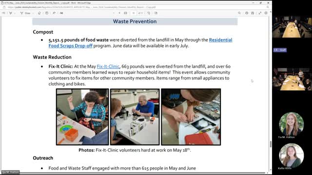 Community rallies for sustainability and waste reduction efforts