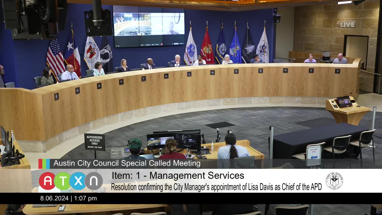 Austin welcomes new police chief in historic appointment