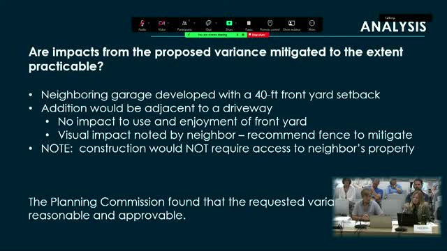 Planning commission approves controversial garage addition
