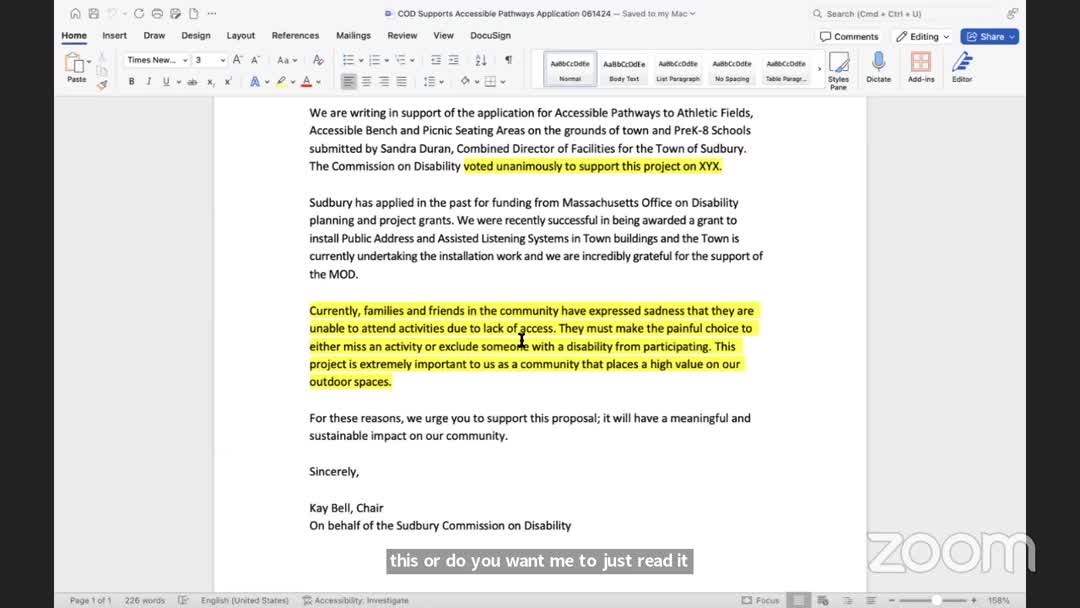 Community rallies for accessible pathways and seating upgrades