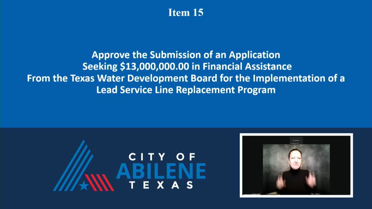 Abilene launches $13 million plan to tackle lead in water