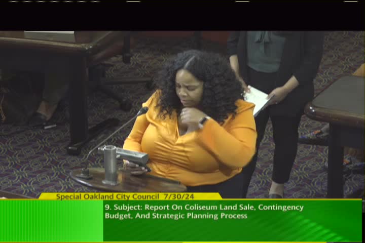 City Council Faces Backlash Over Coliseum Sale Transparency Issues