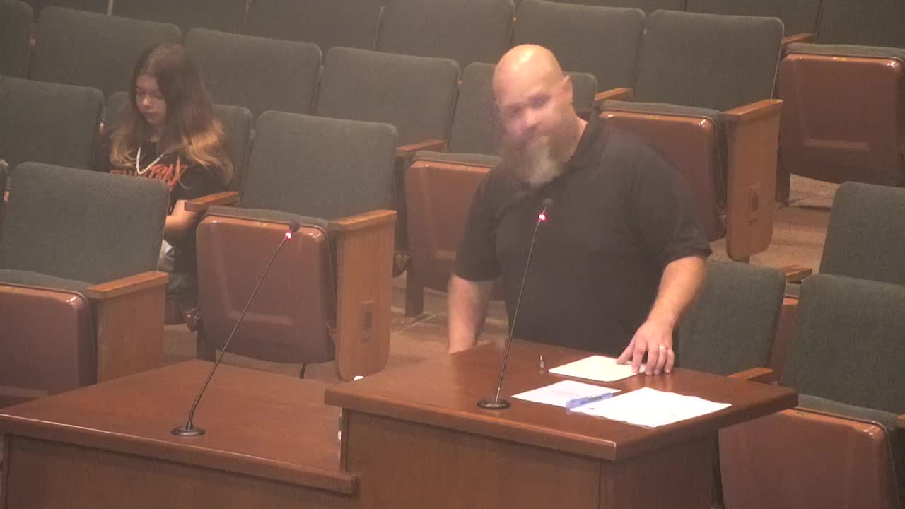 Activist demands city divest from companies linked to genocide