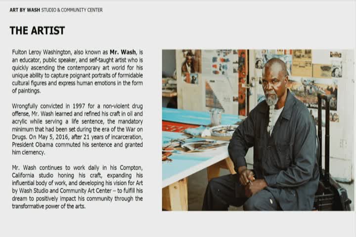 Mister Wash transforms life after wrongful conviction through art