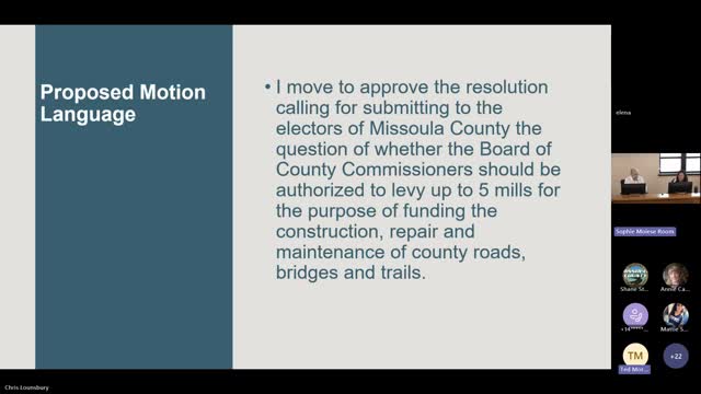 Missoula County votes on crucial road funding proposal
