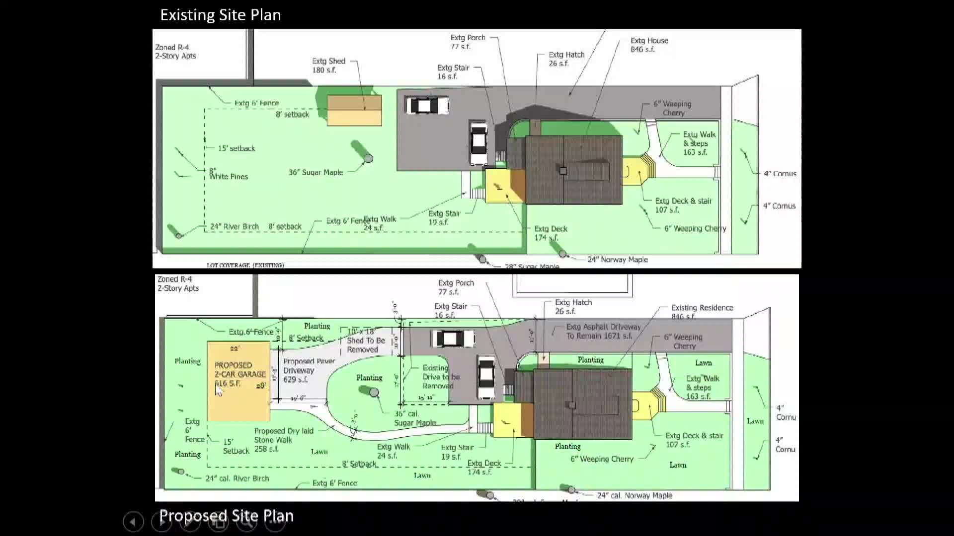Homeowner plans innovative garage while preserving historic trees