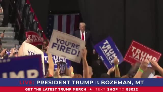 Trump rallies supporters to defeat Kamala and save America