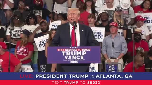 Trump blasts Harris as threat to America