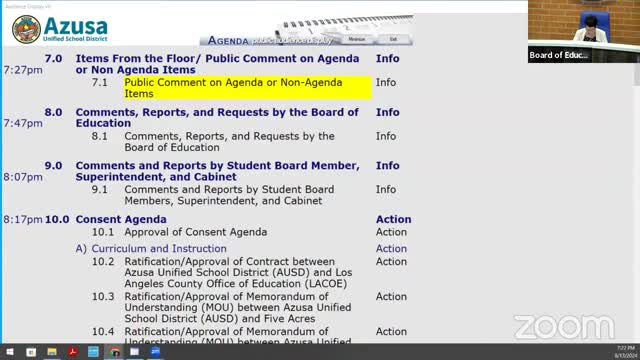 Missing Funds Spark Controversy at Azusa School Board Meeting