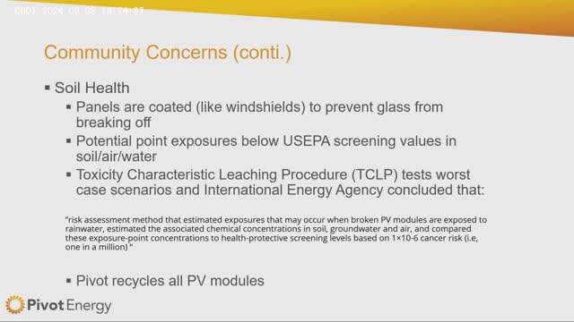 Solar project plans spark community discussion and concerns