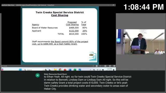 Urgent repairs needed for high hazard Lindsey Dam