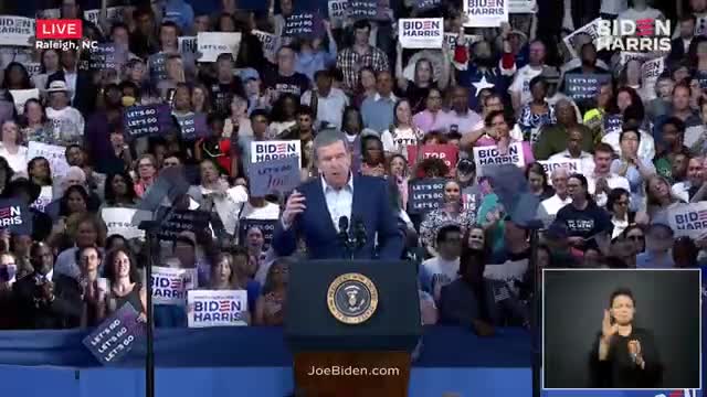 Biden rallies North Carolina to defend healthcare and democracy