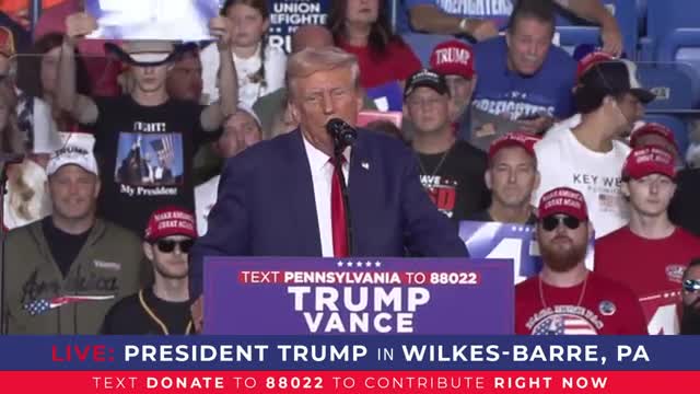 Trump rallies supporters to fight for America’s future