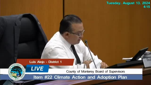 Monterey County pushes for urgent climate action plan