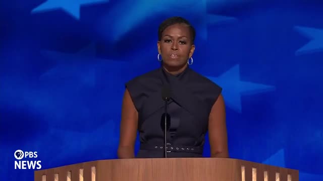 Michelle Obama rallies support for Kamala Harris campaign