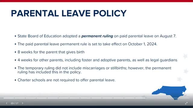 North Carolina makes paid parental leave permanent