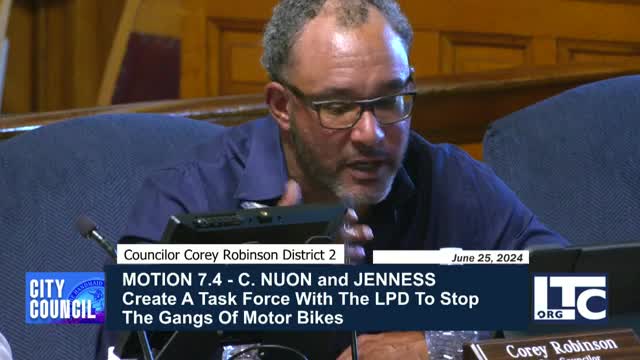 Council debates urgent action against reckless biking gangs