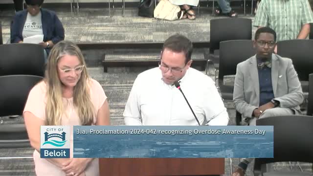 Beloit declares Overdose Awareness Day amid rising drug crisis