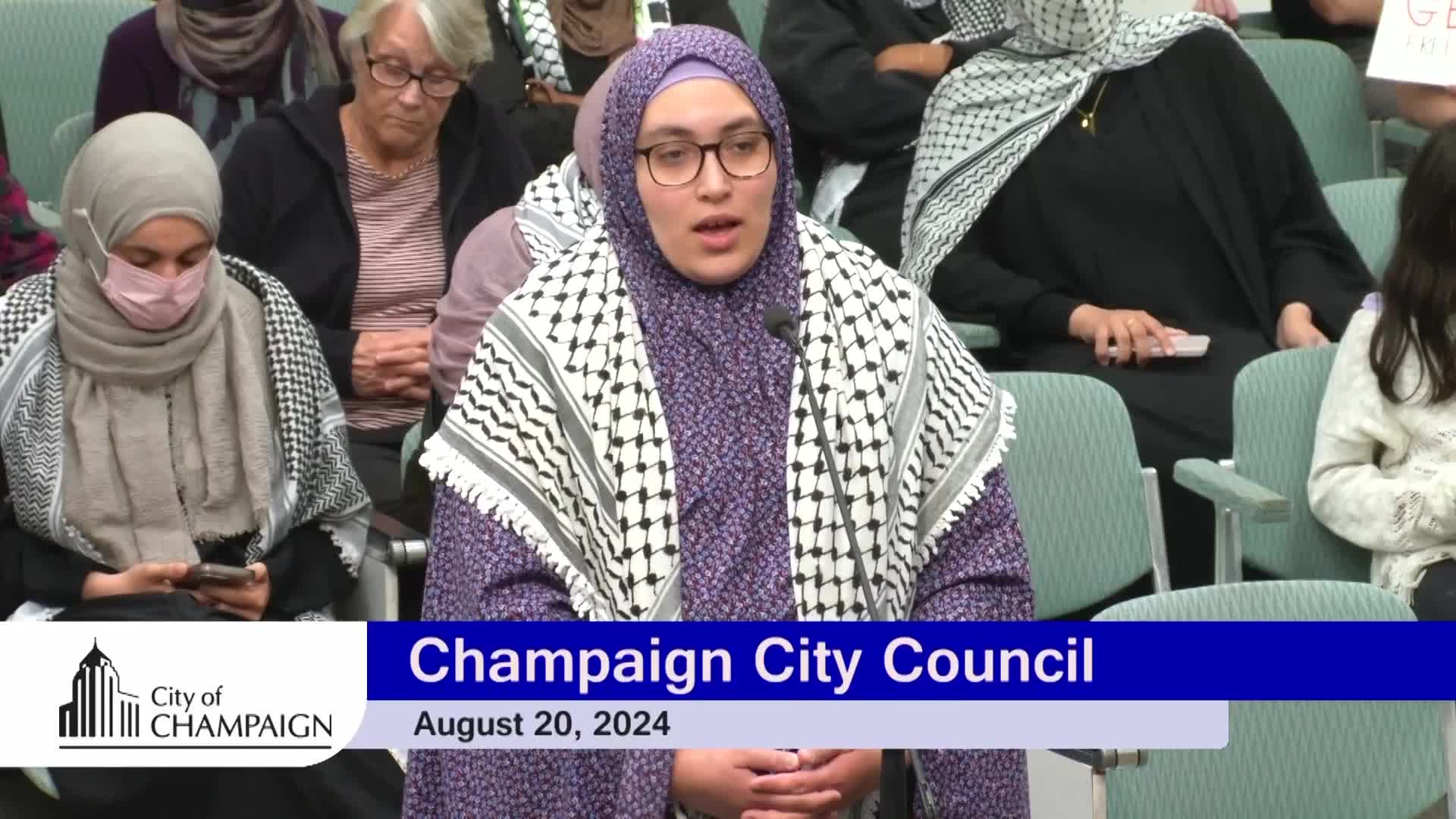 Activist pleads for justice for Palestinian children