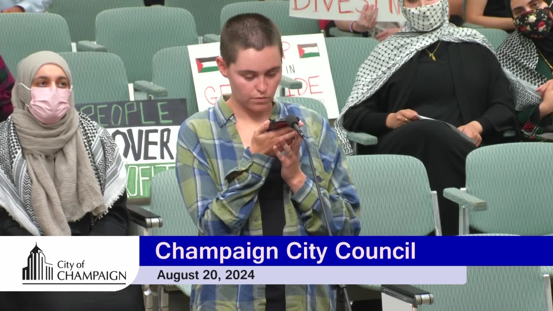 Activists demand local divestment from Israeli military actions