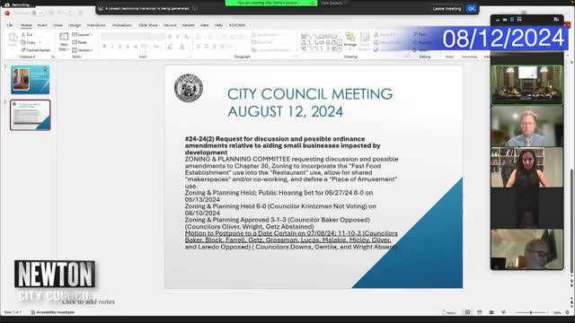 City Council Approves Controversial Zoning Amendment for Businesses