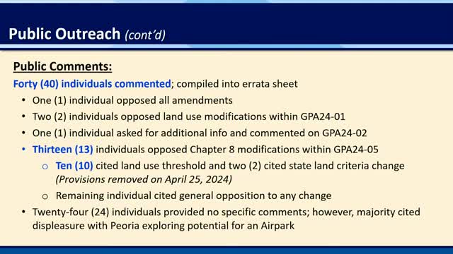 Peoria residents voice strong opposition to proposed airpark plans