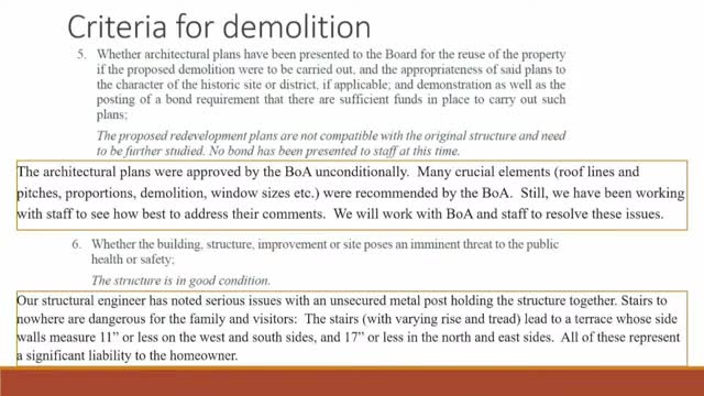 Homeowner battles for garage demolition amid preservation concerns