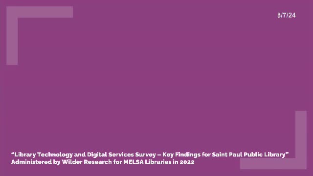 Library Survey Reveals Critical Community Technology Needs