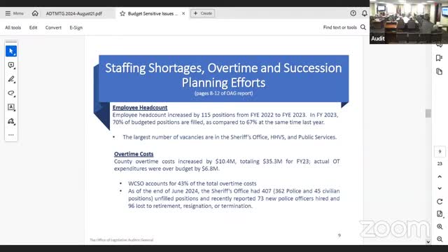County grapples with $6.8 million overtime budget crisis