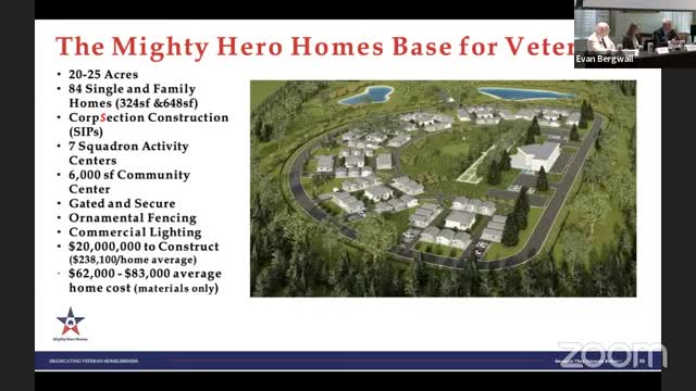 Veterans housing initiative aims to restore pride and community
