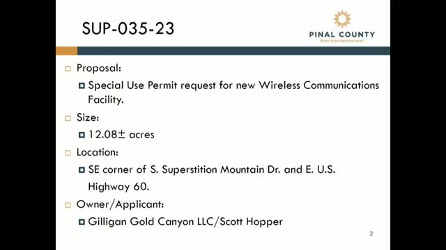 Community Divided Over Proposed Wireless Tower in Gold Canyon