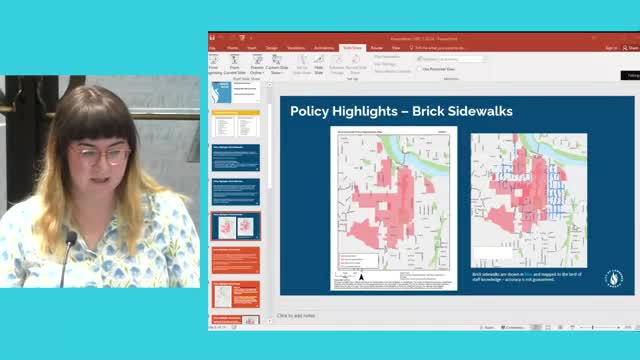 East Lawrence debates future of historic brick sidewalks
