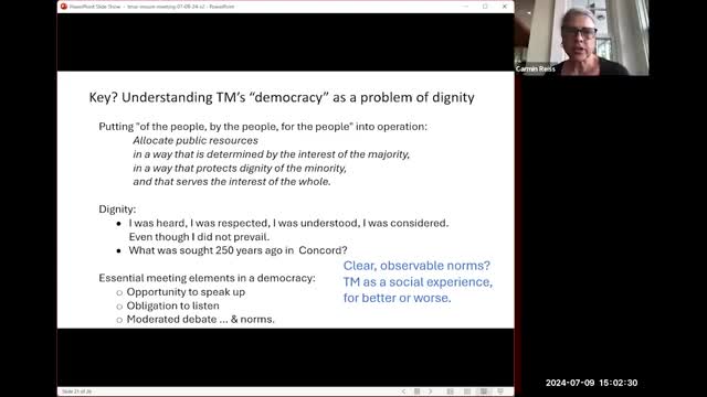 Town votes to reclaim democracy with open meetings