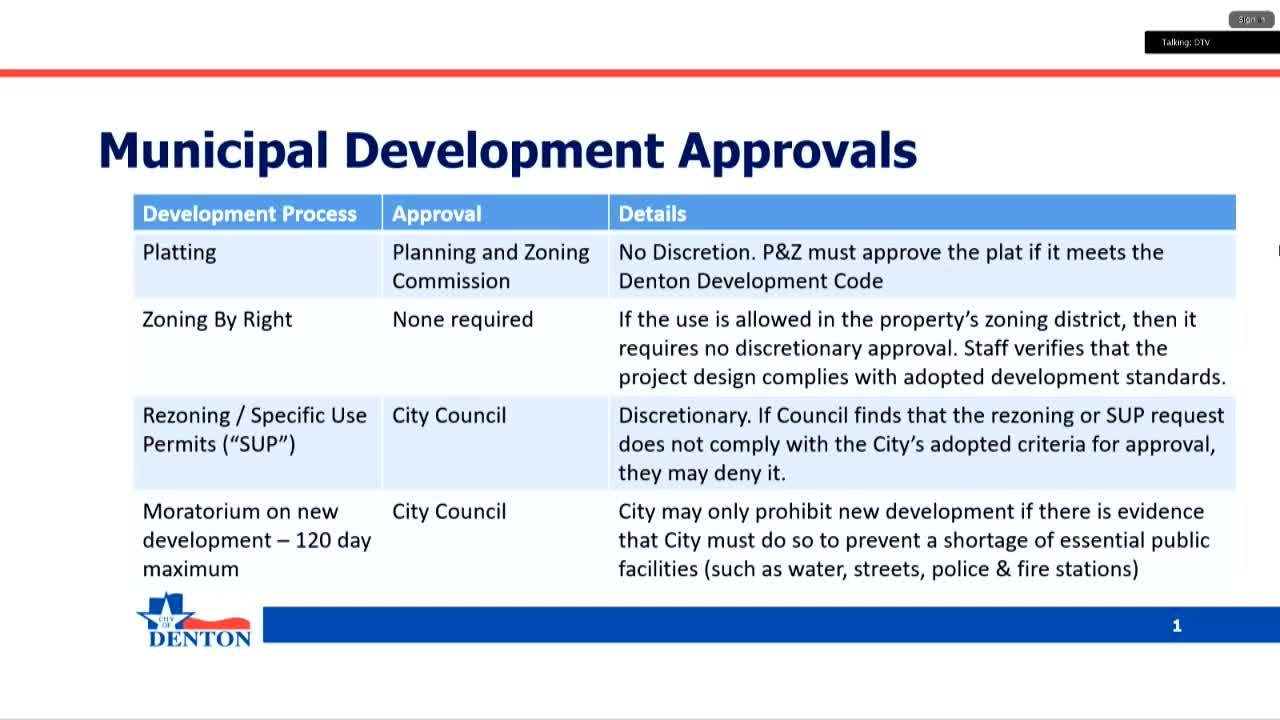 Denton City Council Approves Controversial Zoning Changes