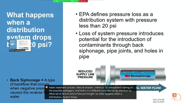 Town faces water safety crisis amid pressure loss concerns