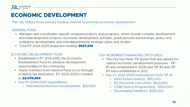 City plans $1 million boost for key community projects