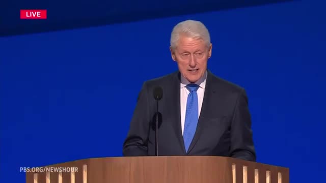Clinton champions Harris as the president of joy