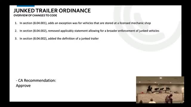 City Council Rejects Controversial Trailer Ordinance Amid Public Outcry