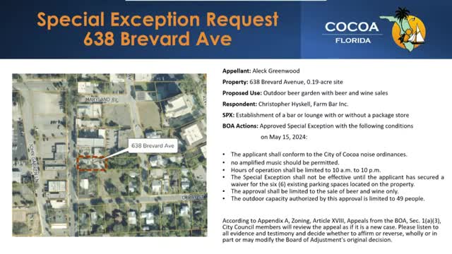 New outdoor beer garden approved to boost local economy