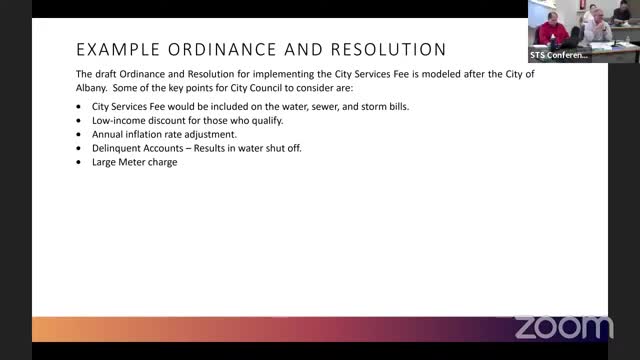 Council debates crucial service fee to address budget crisis