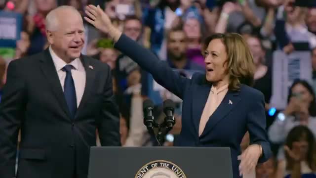 Kamala Harris vows to fight for freedom and equality