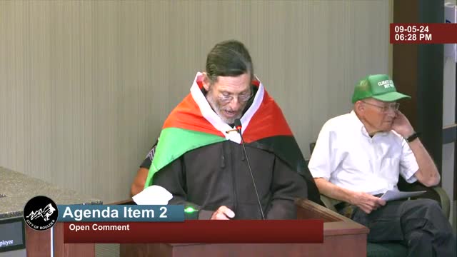 Activists demand action on Gaza crisis at Boulder council meeting