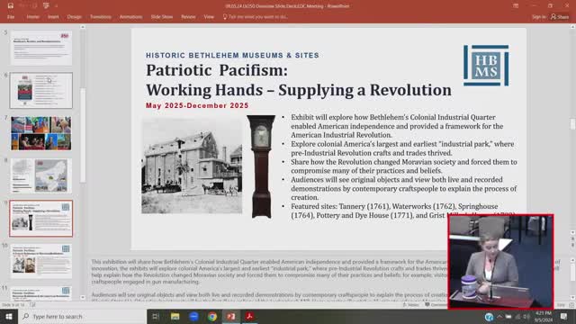 Historic Bethlehem to unveil groundbreaking exhibitions through 2026