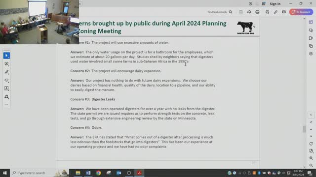 Controversy erupts over dairy digester project plans