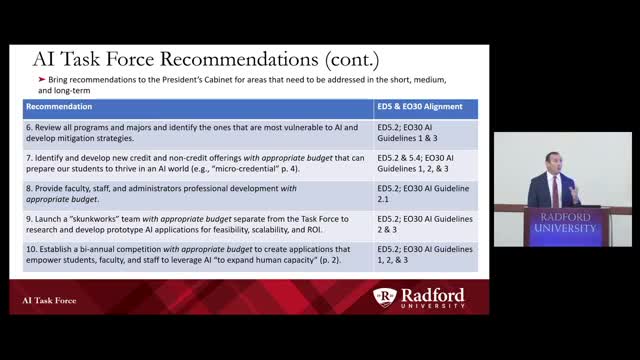 Task force tackles AI impact on academic freedom and IP