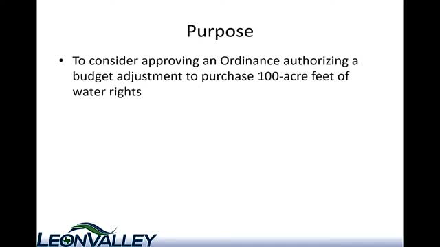 City Council Approves Major Water Rights Purchase Amid Drought